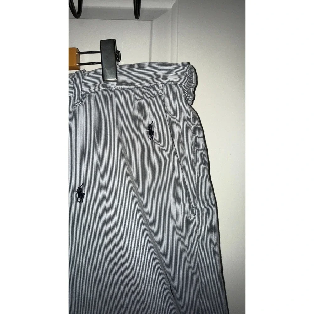 Ralph Lauren Men's Classic Fit Striped Seersucker Shorts w Pony Logo Size‎ 40 - Picture 4 of 11